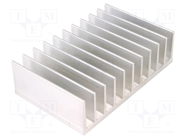 Heatsink: extruded; grilled; L: 80mm; W: 124mm; H: 35mm; aluminium