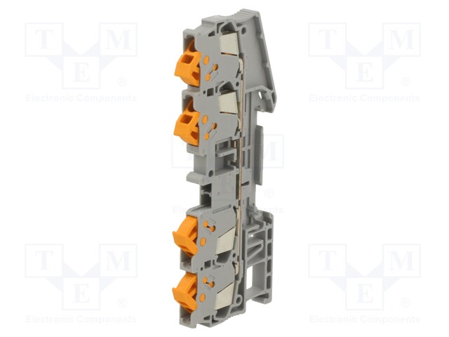 Splice terminal: rail; 35mm2; ways: 1; terminals: 1; screw terminal