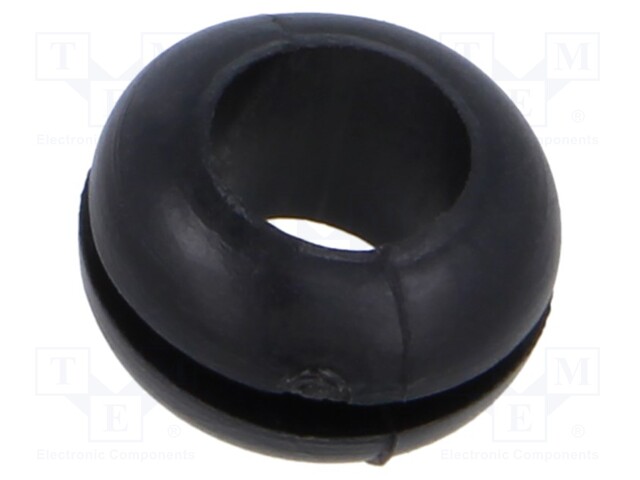 Grommet; black; UL94HB; TPR