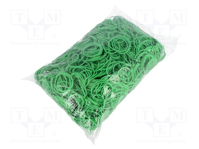 Rubber bands; Width: 1.5mm; Thick: 1.5mm; rubber; Colour: green