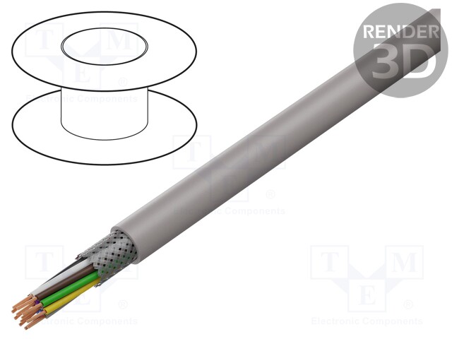 Przewód; UNITRONIC® PUR CP; PVC; szaro-beżowy; CPR: Eca