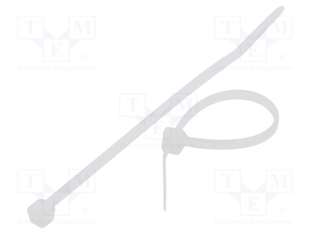 Cable tie; L: 80mm; W: 2.5mm; polyamide; 80N; natural; Ømax: 16mm