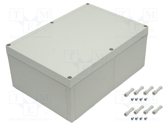 Enclosure: multipurpose; X: 255mm; Y: 360mm; Z: 152mm; MNX; grey; IK08