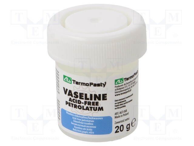 Vaseline; white; paste; plastic container; 20g