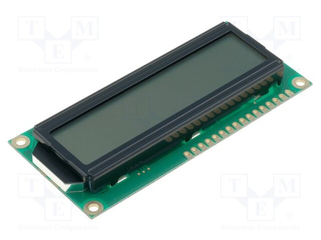 Display: LCD; alphanumeric; FSTN Positive; 16x2; LED; 80x36x13.2mm