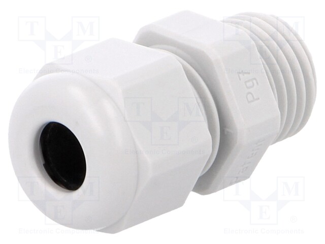 Cable gland; PG7; IP68; Mat: polyamide; light grey; UL94V-0