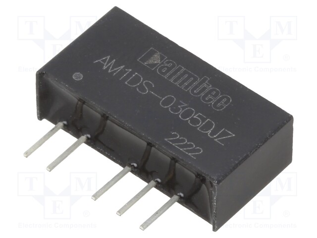 Converter: DC/DC; 1W; Uin: 2.97÷3.63V; Uout: 5VDC; Uout2: -5VDC; SIP7