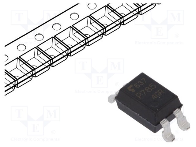 Optocoupler; THT; Channels: 1; Out: transistor; Uinsul: 5kV; Uce: 80V