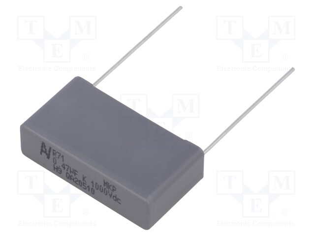 Capacitor: polypropylene; 470nF; 27.5mm; ±10%; 32x9x17mm; 180V/μs