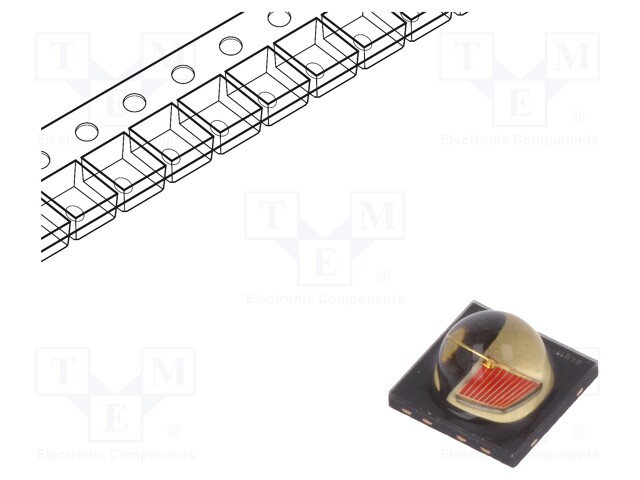 LED; SMD; yellow; 39÷82lm; 21÷38cd; 3.95x3.95x2.41mm; 90°; 350mA