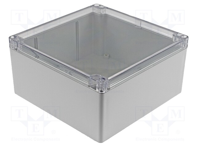 Enclosure: multipurpose; X: 180mm; Y: 180mm; Z: 90mm; 1554; grey; IP68