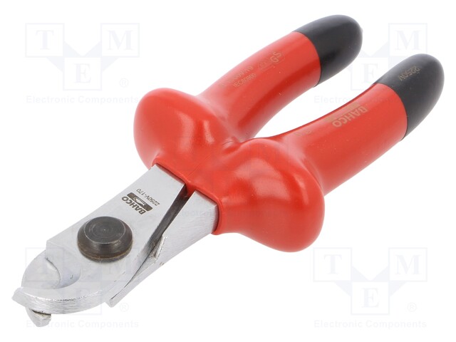 Pliers; insulated,side,cutting; without chamfer; 170mm; 1kVAC