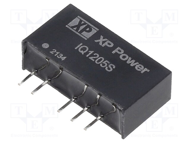 Isolated Board Mount DC/DC Converter, Semi Regulated, ITE, 2 Output, 1 W, 5 V, 100 mA, -5 V