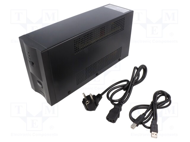 Power supply: UPS; 340x165x95mm; 520W; 850VA; No.of out.sockets: 2