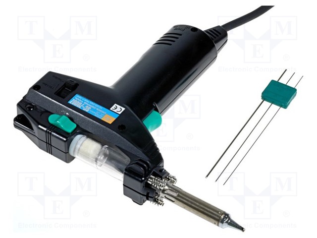 Desoldering iron; ESD; 120W; 300÷500°C; 230VAC; 15l/min; Plug: EU