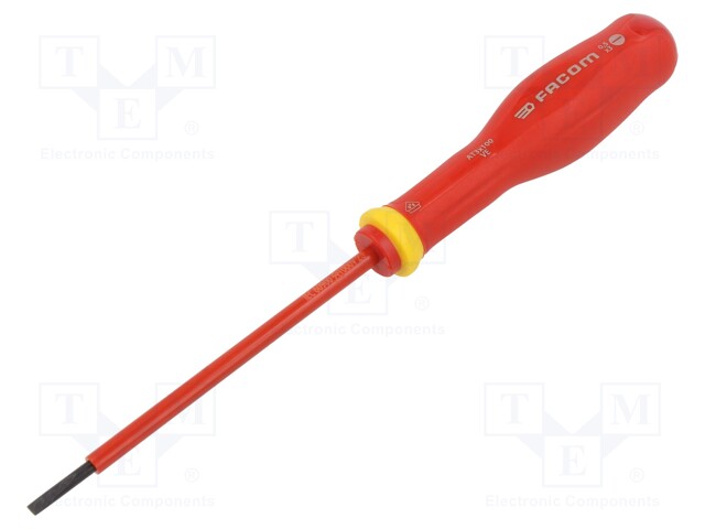 Screwdriver; insulated; slot; 3,0x0,5mm; Blade length: 100mm