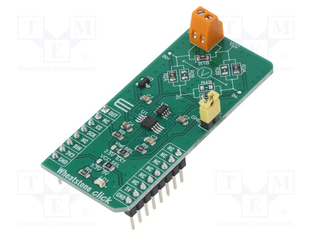 Click board; amplifier; SPI,analog; MAX4208; 3.3/5VDC