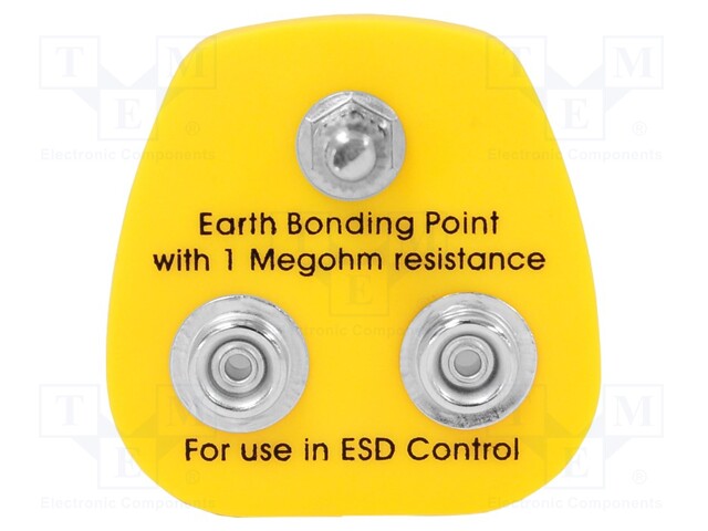 Earthing plug; ESD; 1MΩ; Plug: EU