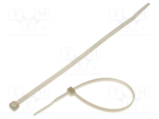 Cable tie; L: 203mm; W: 2.5mm; polyamide; 78.5N; natural; Ømax: 55mm