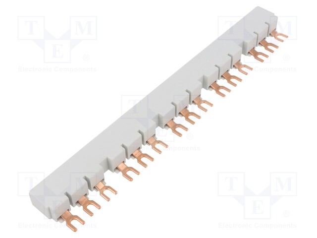 Busbar; 16mm2; 690VAC; 250VDC; 6kV; Inom: 100A; fork; No.of mod: 5