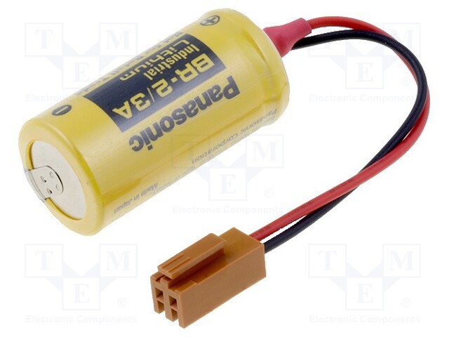 Battery: lithium; 3V; 2/3A,2/3R23; JAE connector; Ø17x33.5mm