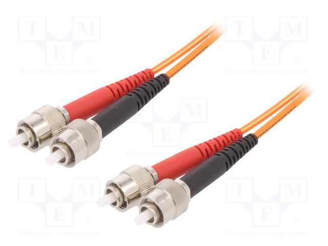 Fiber patch cord; OM1; both sides,FC; 2m; LSZH; orange