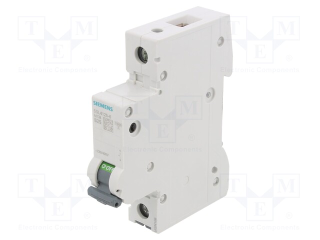 Circuit breaker; 230/400VAC; Inom: 25A; Poles: 1; DIN; Charact: B