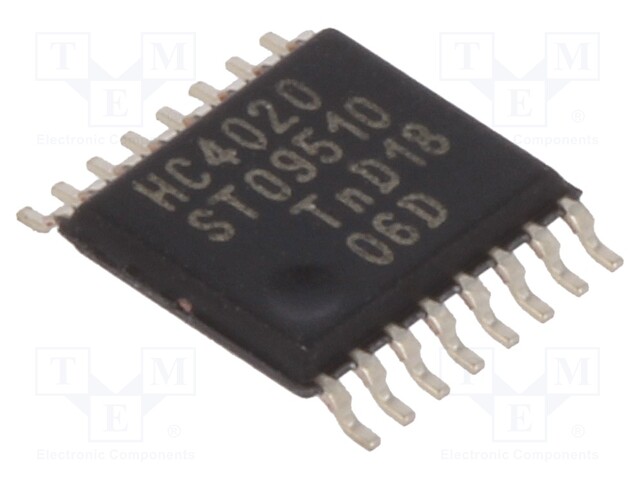 IC: digital; 14bit,binary counter; Series: HC; SMD; TSSOP16