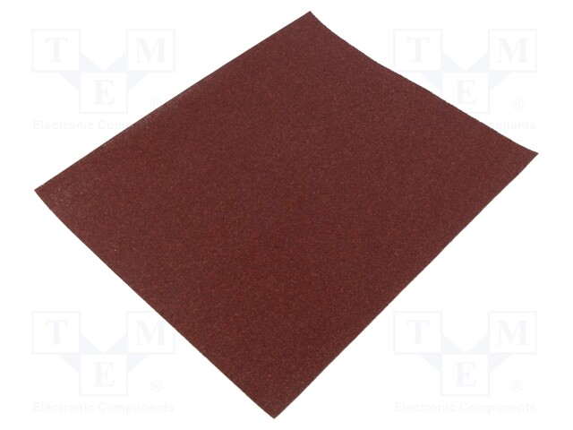 Cleaning cloth: sandpaper; Granularity: 60; 230x280mm; 6s.