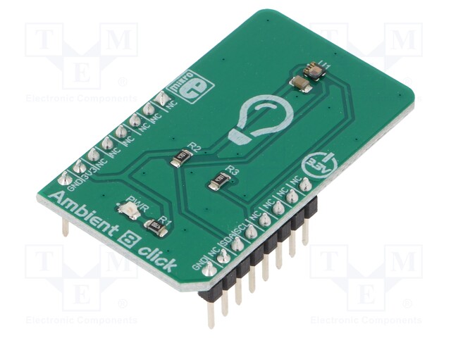 Click board; lighting sensor; I2C; LTR-329ALS-01; 3.3VDC