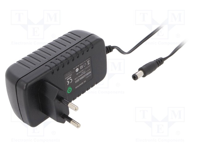 Power supply: switched-mode; volatage source; 12VDC; 2A; 24W