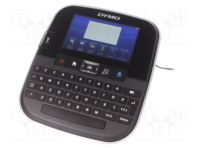 Label printer; Keypad: QWERTY; Interface: USB; Plug: EU