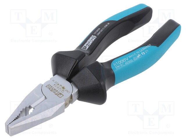 Pliers; universal; 165mm; Conform to: DIN/ISO 5745,EN 60900,VDE