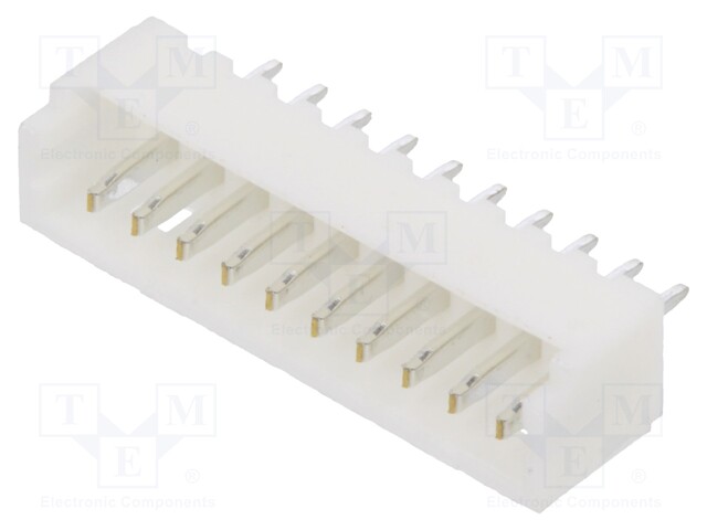 Socket; wire-board; male; 1.25mm; PIN: 10; THT; 125V; 1A; tinned