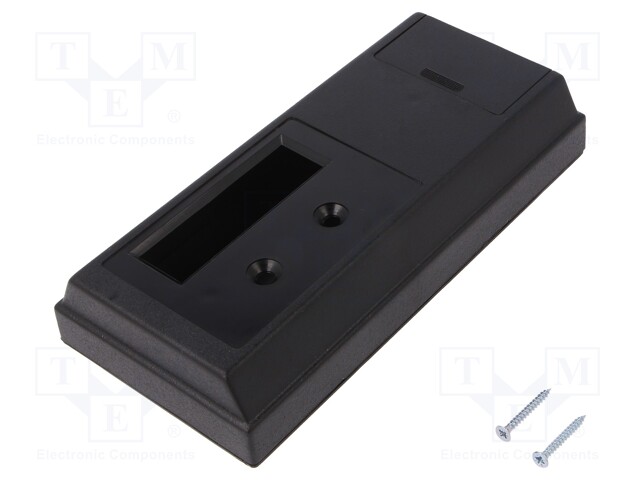 Enclosure: wall mounting; X: 81mm; Y: 170mm; Z: 32mm; ABS; black