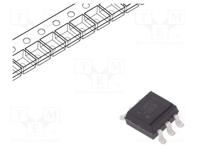 Optocoupler; SMD; Channels: 1; Out: transistor; Uinsul: 5kV; Uce: 70V