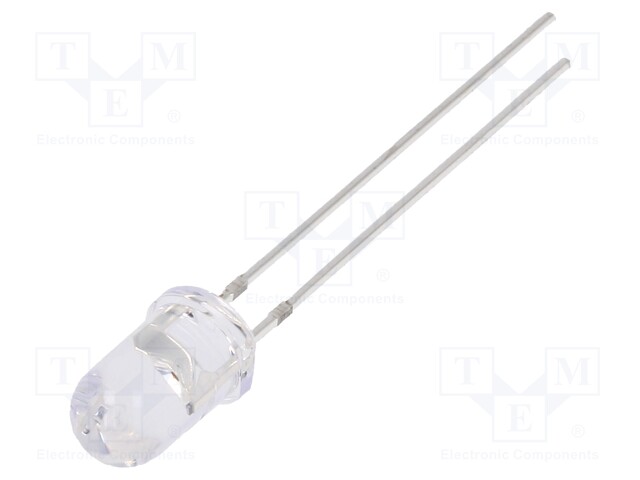 LED; 5mm; red; 3000mcd; 30°; 8÷13mA; 3÷13V; Front: convex