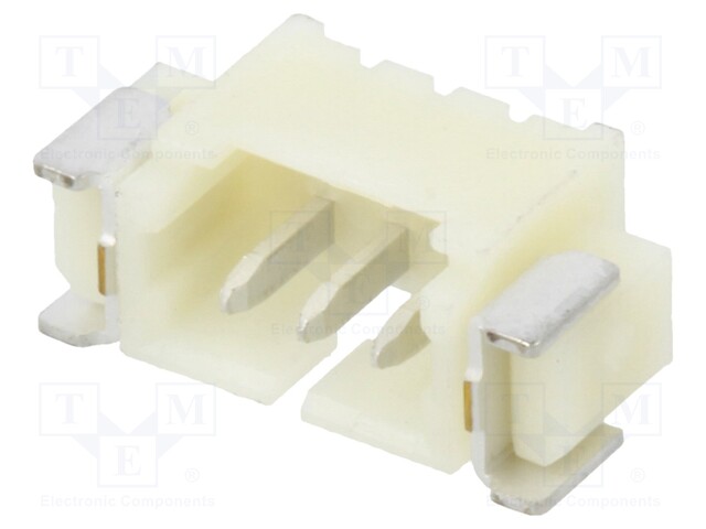 Socket; wire-board; male; 1.25mm; PIN: 3; SMT; 250V; 1A; tinned