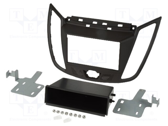 Radio mounting frame; Ford; 2 DIN; dark brown