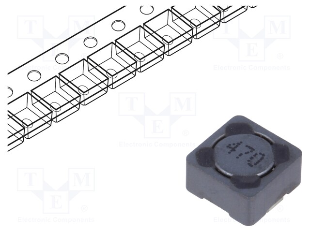 Inductor: wire; SMD; 47uH; 880mA; 260mΩ; 7.3x7.3x4.5mm; ±20%