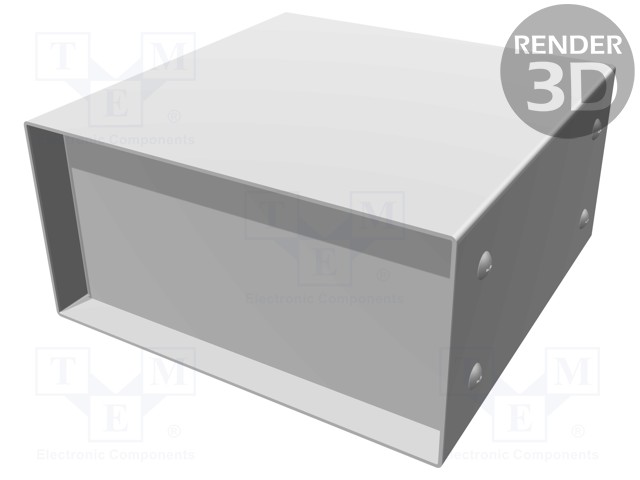 Enclosure: with panel; 1458; X: 152mm; Y: 152mm; Z: 76mm; steel sheet