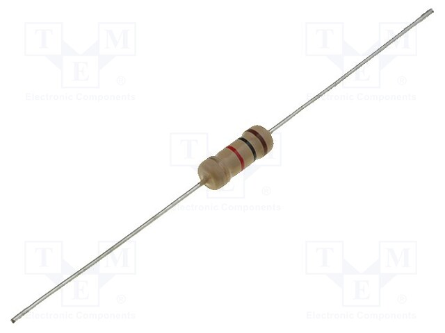 Resistor: carbon film; THT; 6.8Ω; 2W; ±5%; Ø4.2x11mm; axial