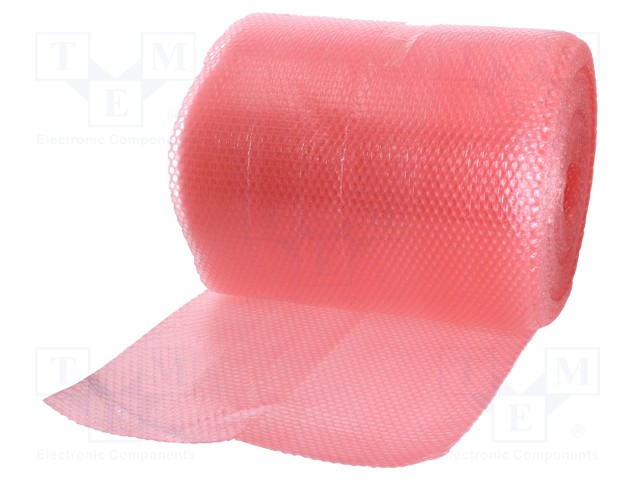 Bubble foil; ESD; L: 50m; W: 500mm; pink