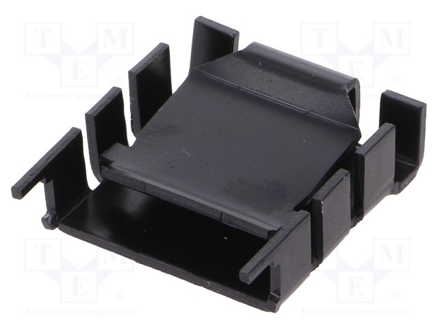 Heatsink: moulded; P-SIP; black; L: 29.4mm; W: 25mm; H: 8.3mm; 18K/W