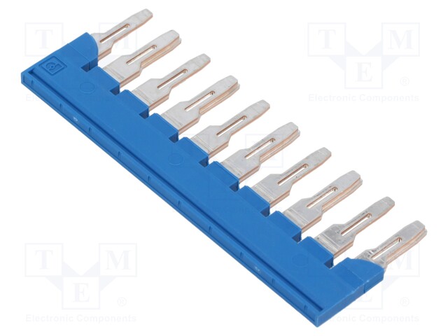 Comb bridge; ways: 10; blue; Width: 8mm; UL94V-0