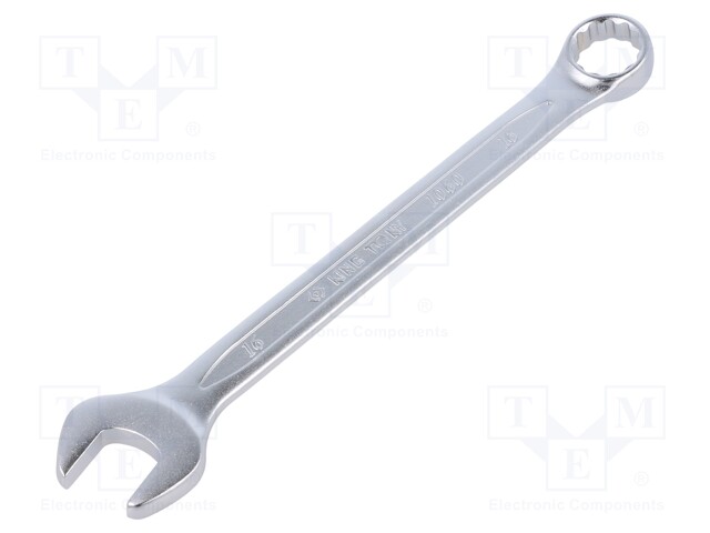 Wrench; combination spanner; 16mm; Chrom-vanadium steel; L: 205mm