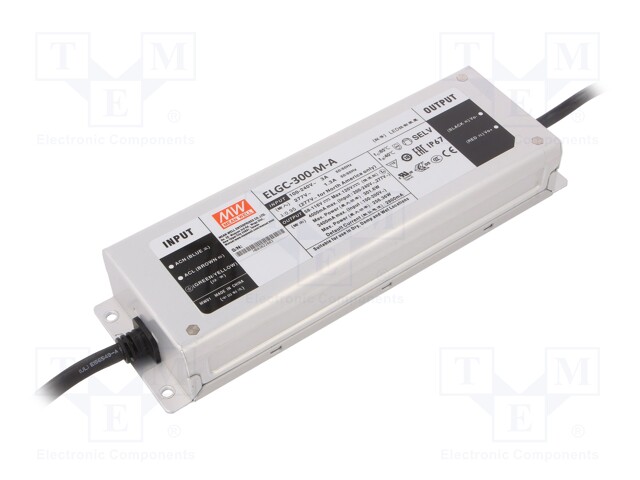 Power supply: switched-mode; LED; 300W; 58÷116VDC; 1300÷4000mA