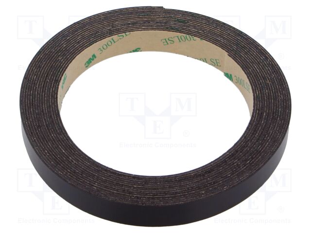 Tape: magnetic; W: 19mm; L: 5m; Thk: 0.84mm; acrylic; brown; -40÷71°C