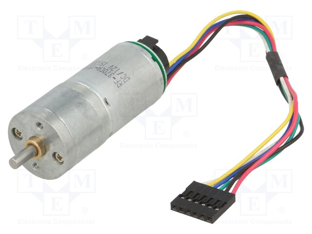 Motor: DC; with encoder,with gearbox; LP; 12VDC; 1.1A; 55rpm