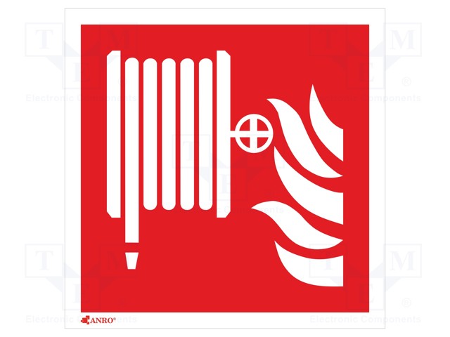 Fire protection sign; W: 150mm; H: 150mm; PS; photoluminescent